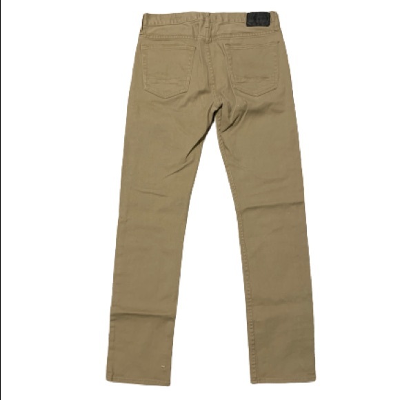 PACSUN MENS Slim Khaki Jeans Sz 32x34 - Picture 3 of 6